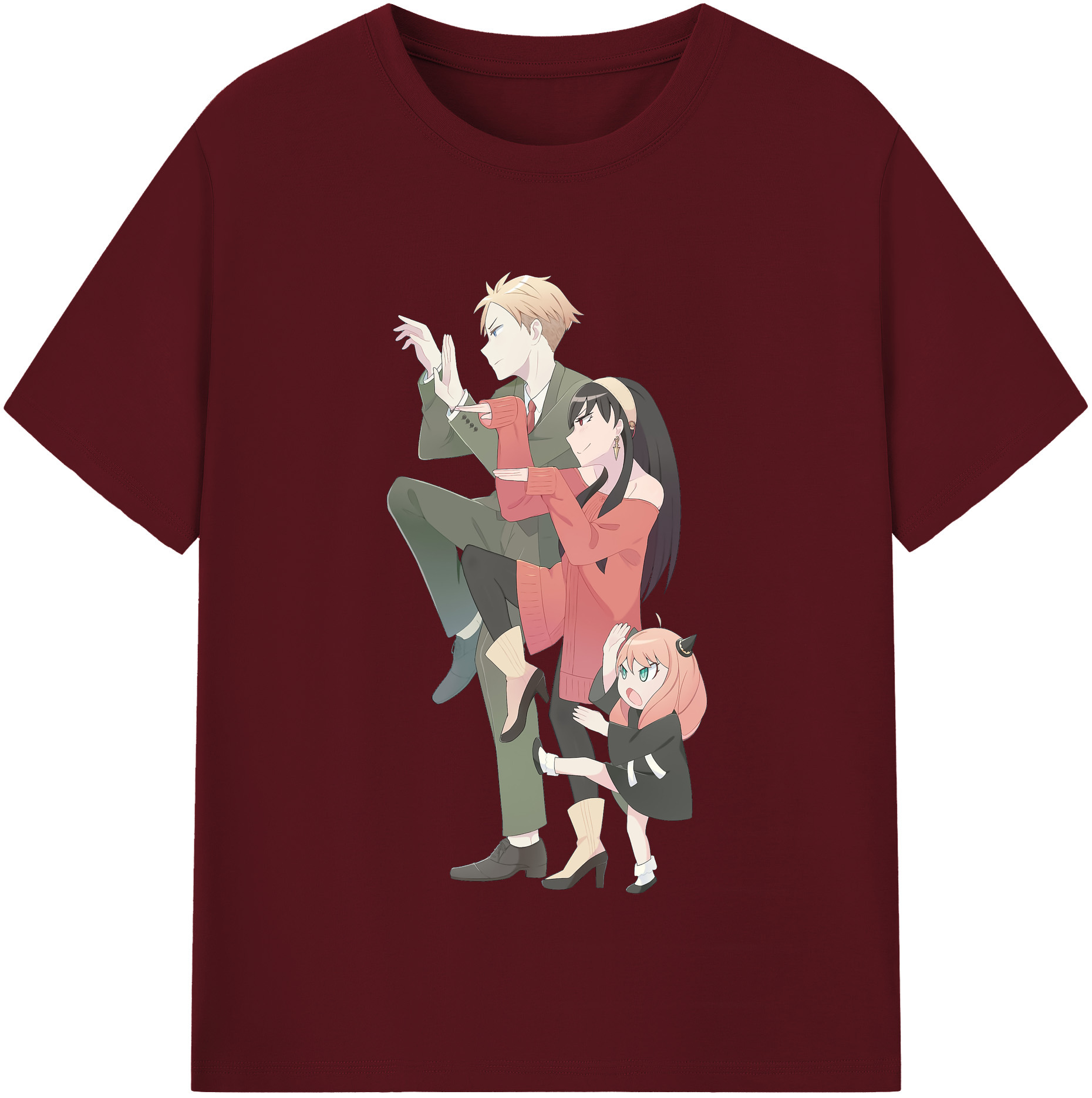 （画像用） SPY×FAMILY间谍家家酒 綿100％半袖Tシャツ（フロントプリント）